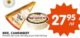 Tempo Brie, Camembert 200-250g erbjuda