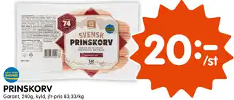Tempo Prinskorv 240g erbjuda