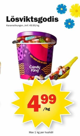 Pekås Lösviktsgodis erbjuda
