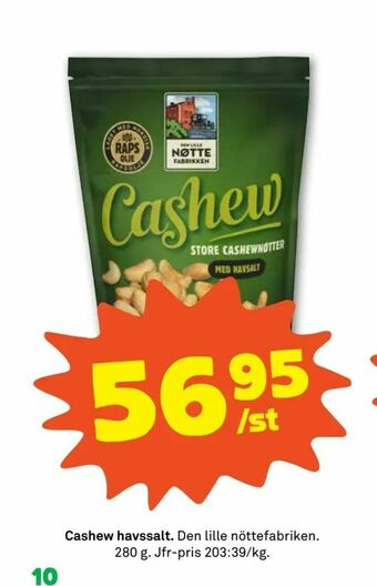 Cashew havssalt