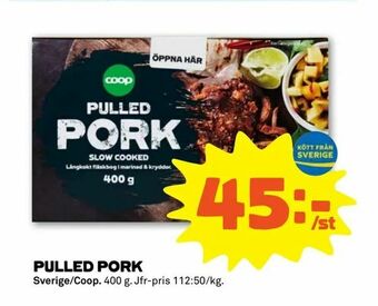 Stora Coop Pulled pork erbjuda