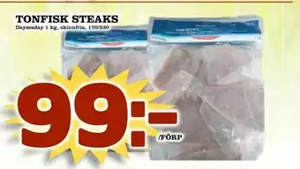 Supergrossen Tonfisk steaks erbjuda