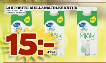 Supergrossen Laktosfri mellanmjölksdryck erbjuda
