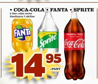 Supergrossen coca-cola • fanta • sprite erbjuda