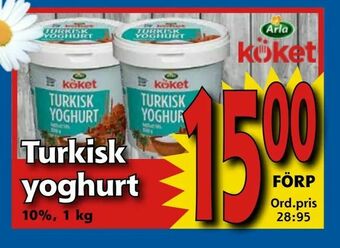 Supergrossen Turkisk yoghurt erbjuda
