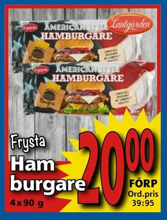 Supergrossen Hamburgare erbjuda