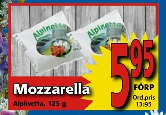 Supergrossen Mozzarella erbjuda
