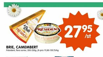Tempo Brie, camembert erbjuda