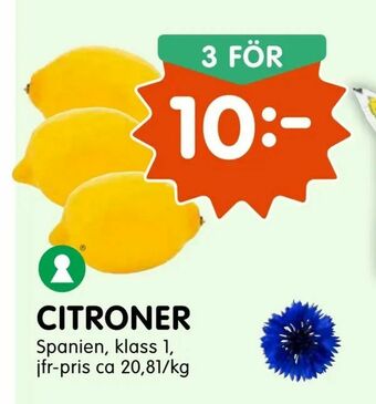 Tempo Citroner erbjuda