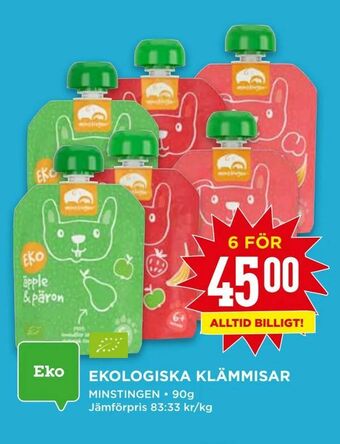 Willys Ekologiska klämmisar erbjuda