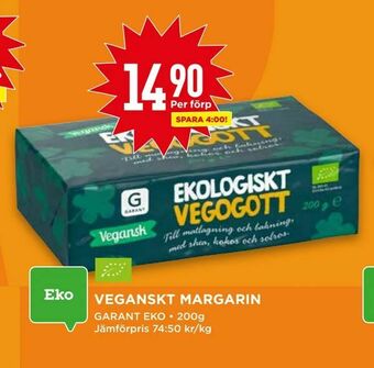Willys Veganskt margarin erbjuda