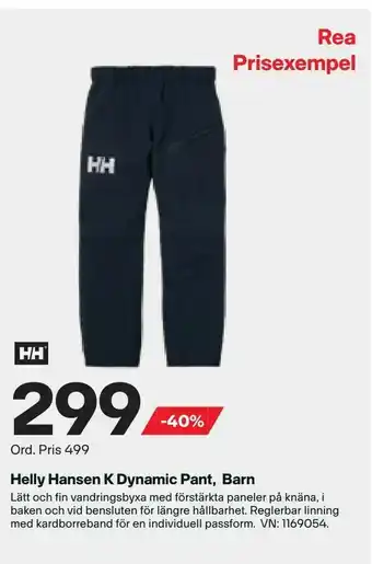 XXL Helly Hansen K Dynamic Pant, Barn erbjuda