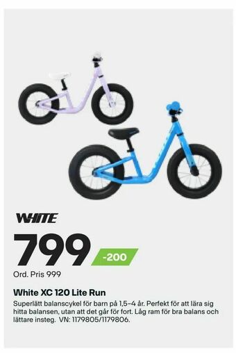 XXL White XC 120 Lite Run erbjuda