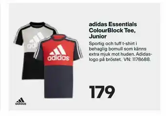 XXL adidas Essentials ColourBlock Tee, Junior erbjuda