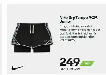 XXL Nike Dry Tempo AOP, Junior erbjuda