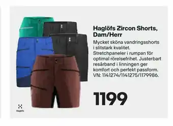 XXL Haglöfs Zircon Shorts, Dam/Herr erbjuda