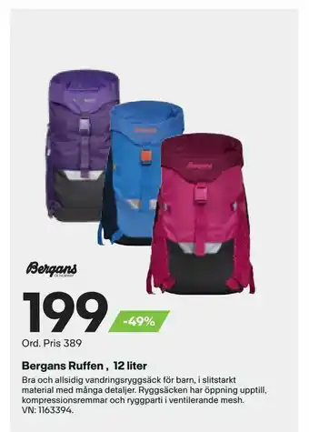 Bergans Ruffen 12 liter