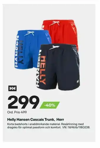 XXL Helly Hansen Cascais Trunk, Herr erbjuda