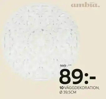 XXXLutz Väggdekoration, i trä, vit, Ø 39,5cm 149 erbjuda
