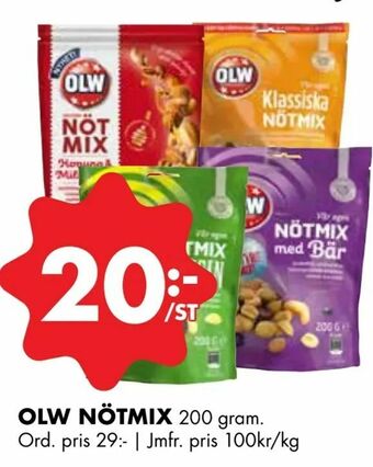 ÖoB Olw nötmix erbjuda