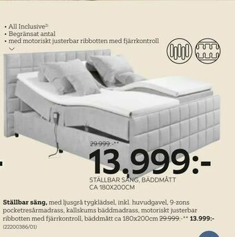 XXXLutz Ställbar säng erbjuda