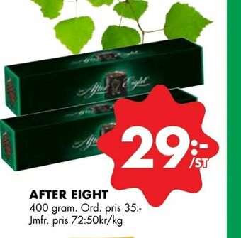 ÖoB After eight erbjuda