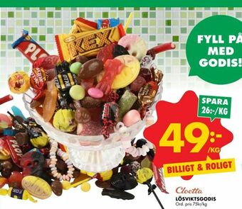 ÖoB Lösviktsgodis erbjuda