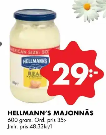 ÖoB Hellmann's majonnäs erbjuda