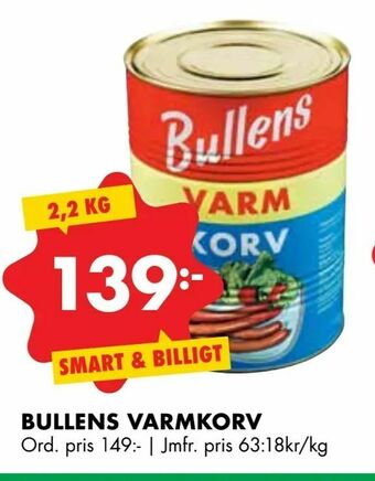 ÖoB Bullens varmkorv erbjuda