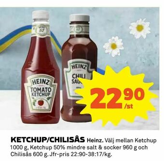 Coop Ketchup/chilisås erbjuda