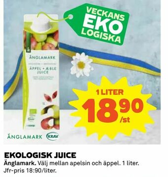 Coop Ekologisk juice erbjuda