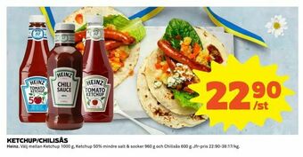 Coop Extra Ketchup/chilisås erbjuda