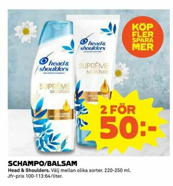 Coop Extra Schampo/balsam erbjuda