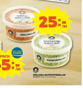 Coop Extra Grillsallad/potatissallad erbjuda
