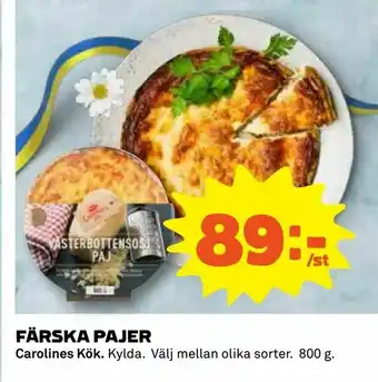 Färska pajer