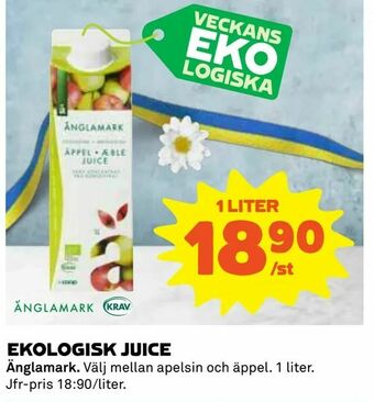 Coop Konsum Ekologisk juice erbjuda