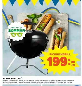 Coop Konsum Picknickgrill utö erbjuda