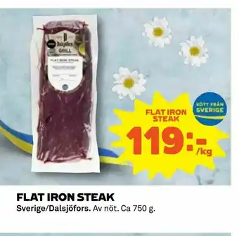 Flat iron steak