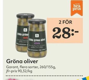 Hemköp Gröna oliver erbjuda