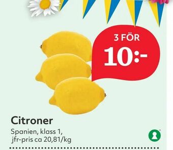 Hemköp Citroner erbjuda
