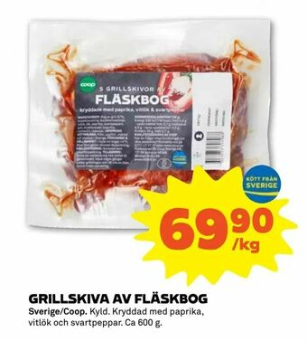 Stora Coop Grillskiva av fläskbog erbjuda