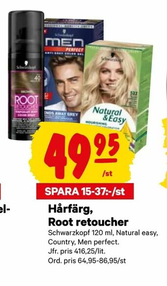 City Gross Hårfärg, Root retoucher erbjuda