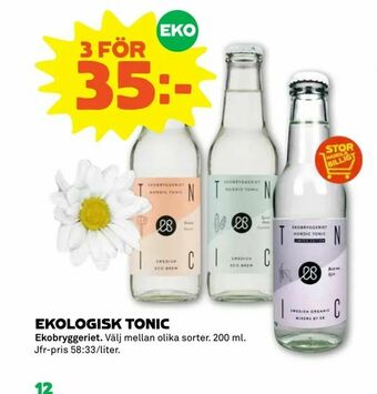 Coop Forum Ekologisk tonic erbjuda
