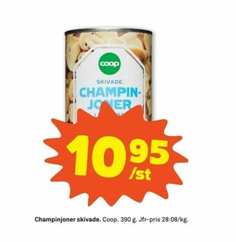 Stora Coop Champinjoner skivade erbjuda