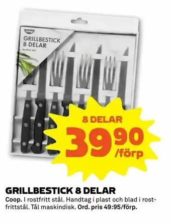 Grillbestick 8 delar