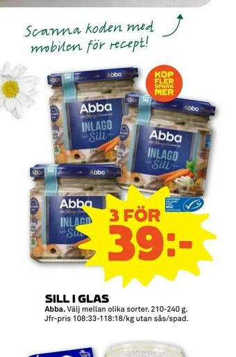 Stora Coop Sill i glas erbjuda
