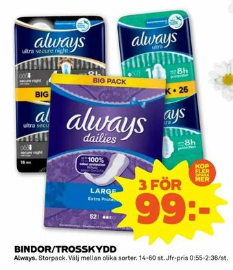 Stora Coop Bindor/trosskydd erbjuda