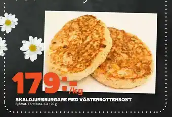 Stora Coop Skaldjursburgare med västerbottensost erbjuda