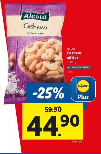 Lidl Cashewnötter erbjuda