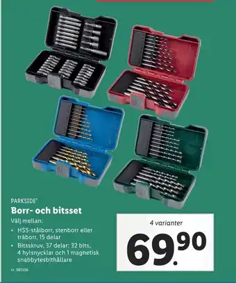 Lidl Borr- och bitsset erbjuda